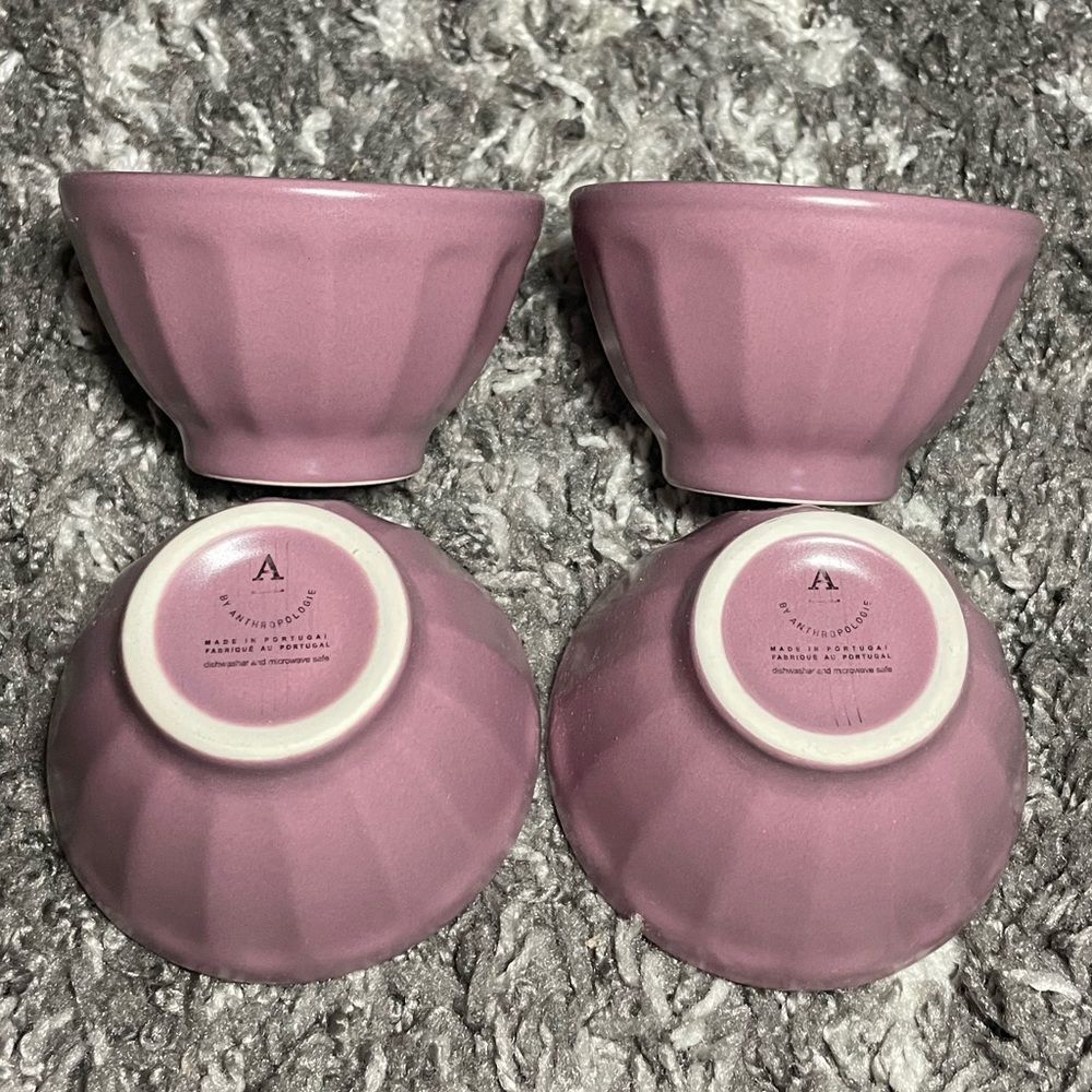 NIB Anthropologie Mini Matte Latte Bowls Set